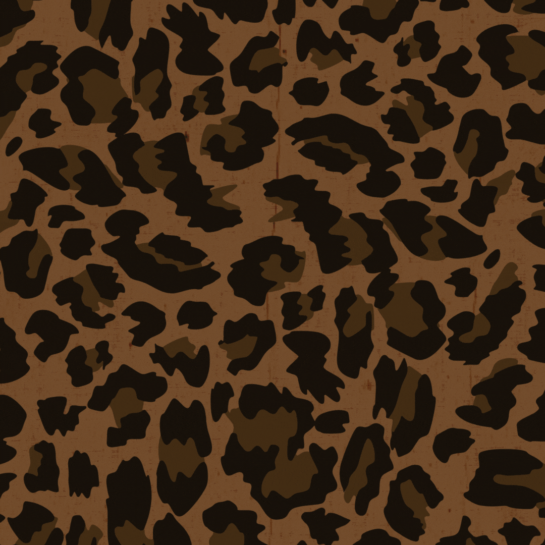 Die Cocktailbar Logodesign mit Leoparden Muster